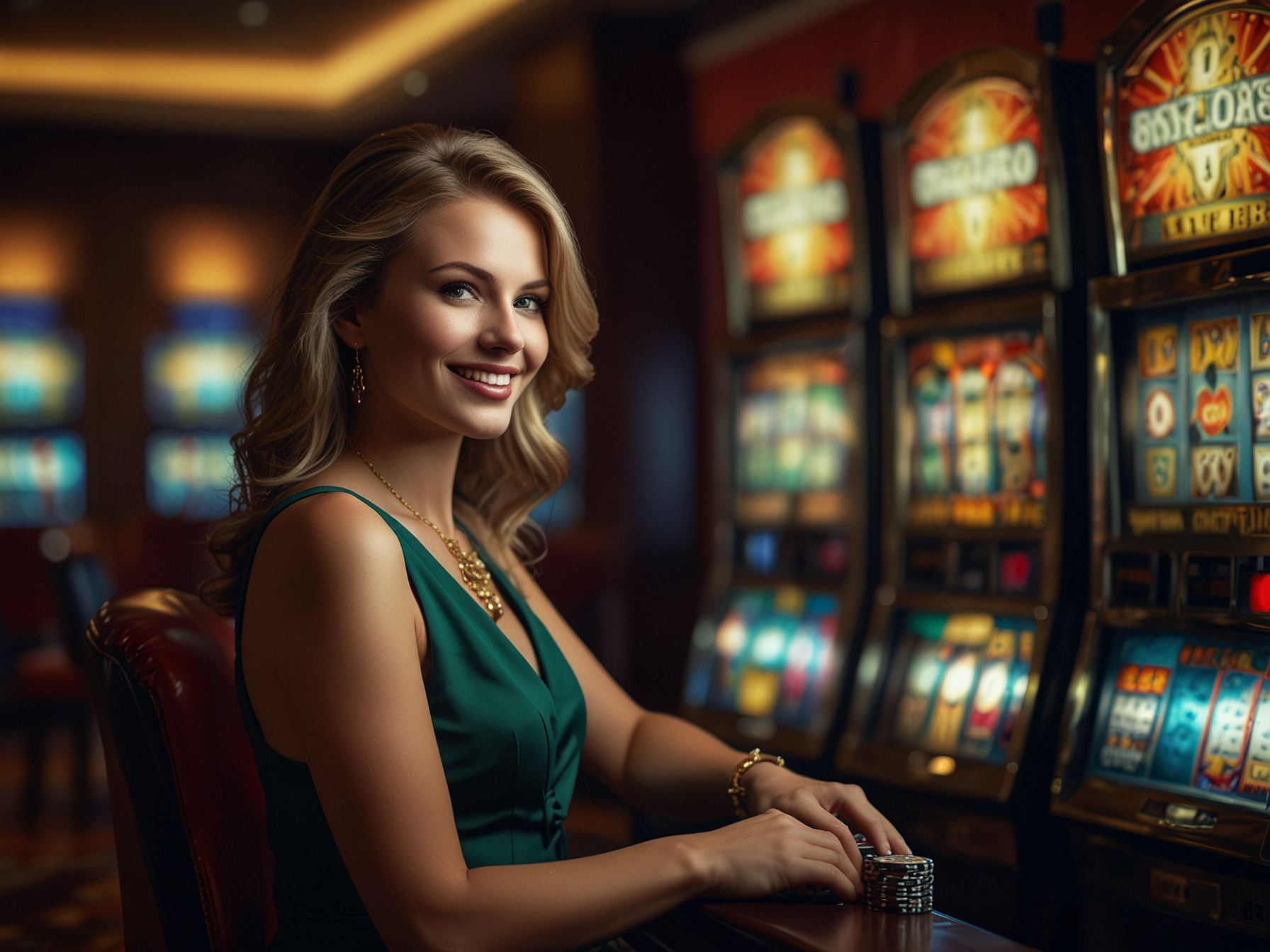 Zwycięzca przy automacie w Royal Kasyno